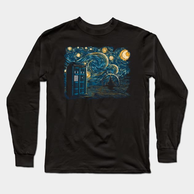 Starry Gallifrey Long Sleeve T-Shirt by ddjvigo